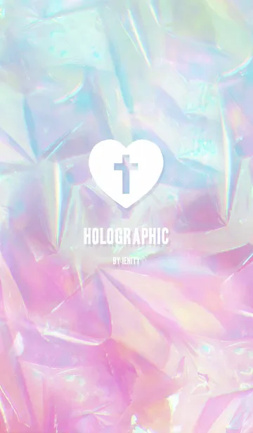 [LINE着せ替え] Holographic - Blue x Pink -の画像1