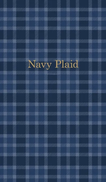 [LINE着せ替え] Navy Plaidの画像1