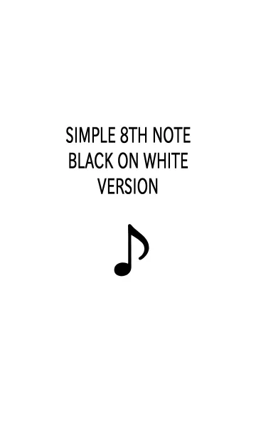 [LINE着せ替え] シンプルエイスノートブラックオンホワイトの画像1