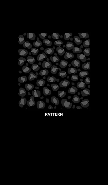 [LINE着せ替え] パターン 黒ヒョウ柄の画像1