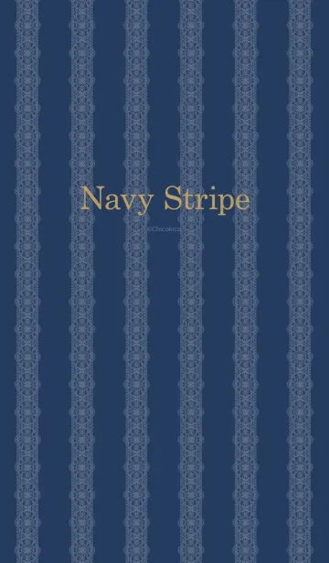 [LINE着せ替え] Navy Stripeの画像1