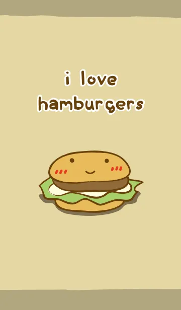 [LINE着せ替え] I Love Hamburgers ！の画像1