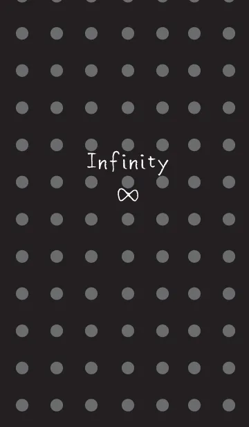 [LINE着せ替え] 黒 無限大 着せ替えの画像1
