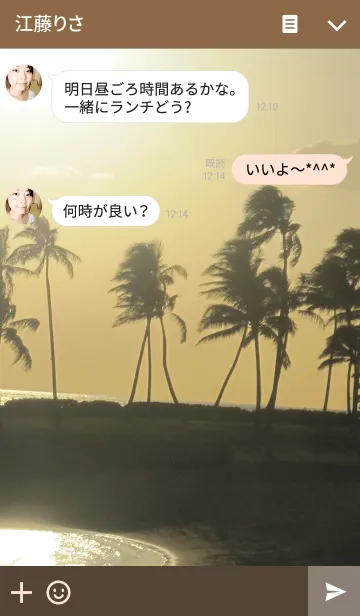 [LINE着せ替え] Hawaiian Sunset3の画像3