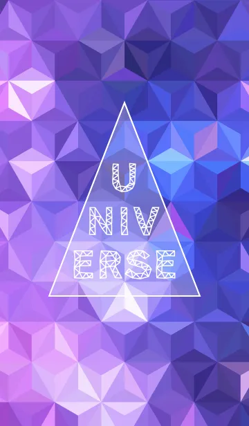 [LINE着せ替え] triangle universe-purple-の画像1