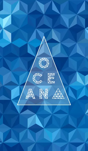 [LINE着せ替え] triangle ocean-blue-の画像1