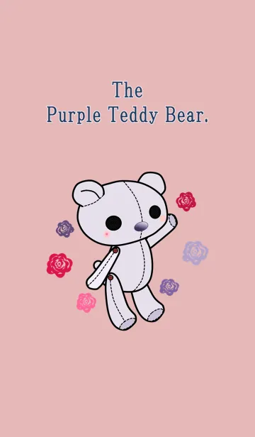 [LINE着せ替え] 紫のテディの画像1