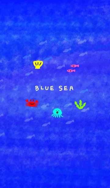 [LINE着せ替え] BLUE SEA -Colorful fish-の画像1