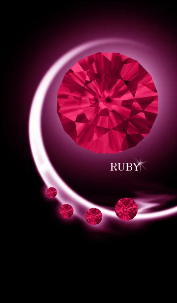 [LINE着せ替え] 7月生まれの誕生石-ルビー-の画像1