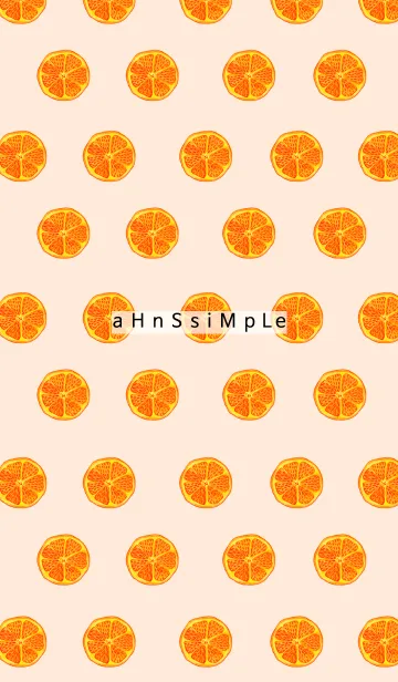 [LINE着せ替え] ahns simple_041_orangesの画像1