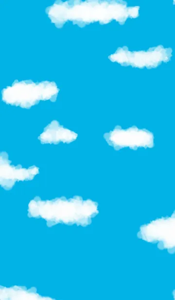 [LINE着せ替え] 空と雲の壁紙の画像1
