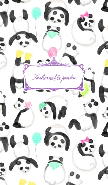 [LINE着せ替え] Fashionable pandaの画像1
