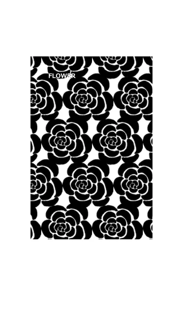 [LINE着せ替え] フラワー パープルブラックの画像1