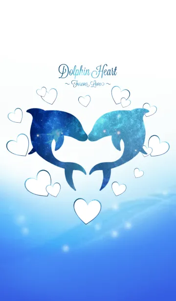 [LINE着せ替え] Dolphin Heart Forever Loveの画像1