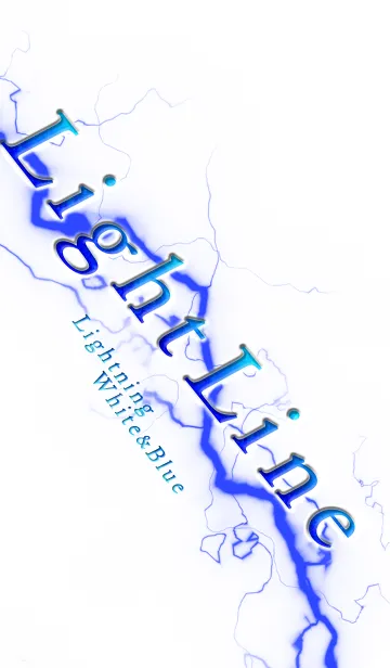 [LINE着せ替え] Light Line (Lightning White And Blue)の画像1