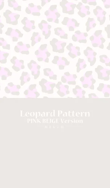 [LINE着せ替え] Leopard Pattern-PINK BEIGE Version-の画像1