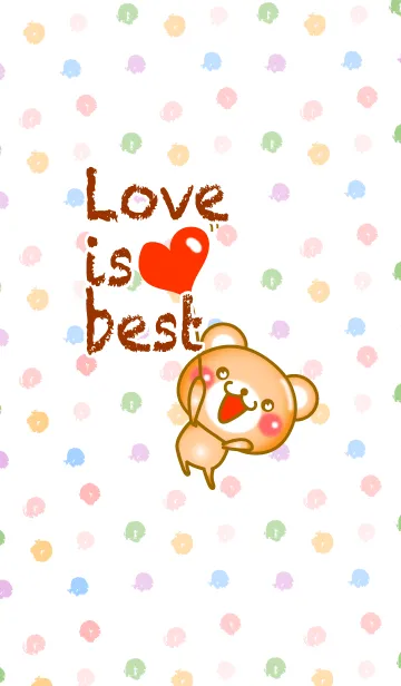 LOVE is BEST くまの着せ替えメイン画像