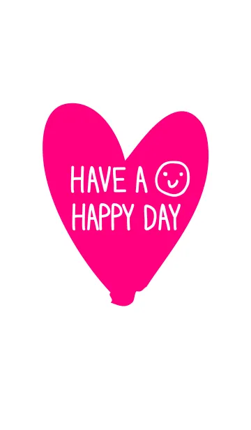 [LINE着せ替え] HAVE A HAPPY DAY-ピンク-の画像1
