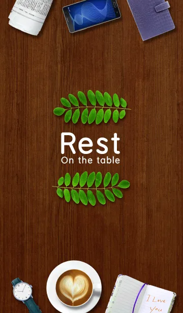 [LINE着せ替え] Rest on the tableの画像1