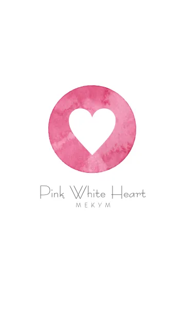 [LINE着せ替え] Pink White Heartの画像1