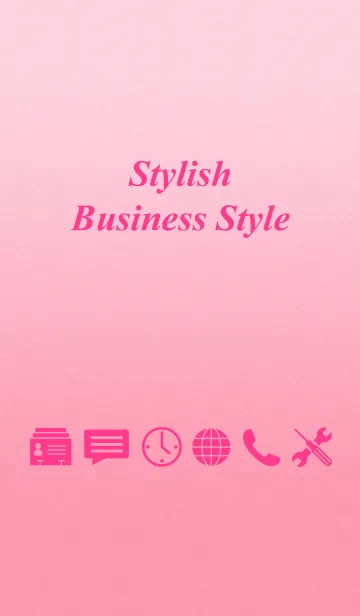 [LINE着せ替え] 定番のシンプルビジネススタイル【ピンク】の画像1
