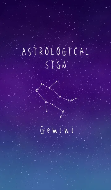 [LINE着せ替え] ☆星座☆【ふたご座】の画像1