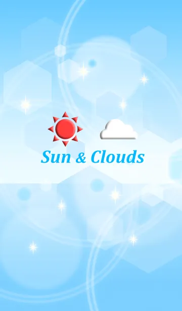 太陽と雲の着せ替えメイン画像