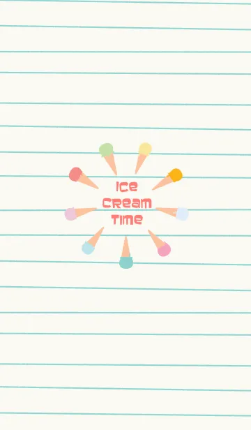 [LINE着せ替え] ICE CREAM TIMEの画像1