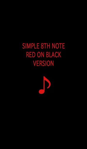 [LINE着せ替え] シンプルエイスノート レッドオンブラックの画像1
