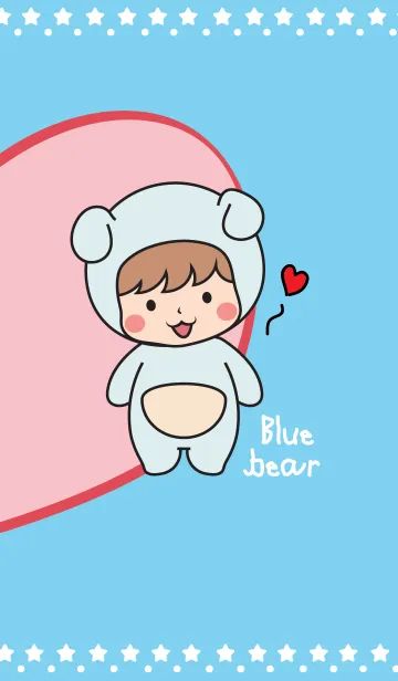 Blue bear (Theme)の着せ替えメイン画像