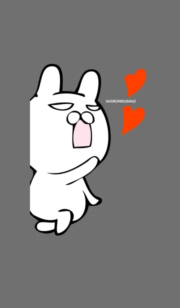 [LINE着せ替え] しろめウサギの画像1