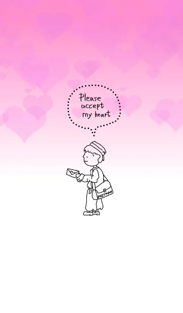 [LINE着せ替え] Please accept my heartの画像1