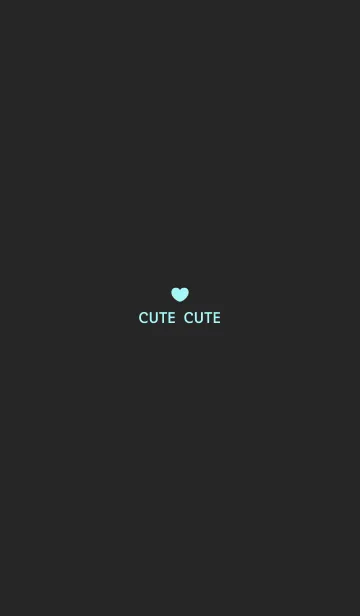 [LINE着せ替え] 'Cute cute' simple theme <Gray>の画像1