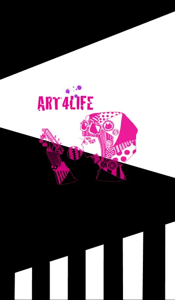 [LINE着せ替え] 原宿系ペイント着せ替えの画像1