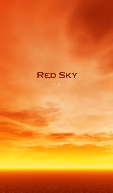 [LINE着せ替え] Red Skyの画像1