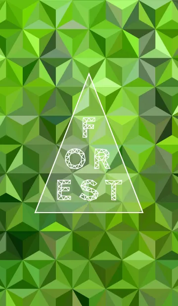 [LINE着せ替え] triangle forest-green-の画像1