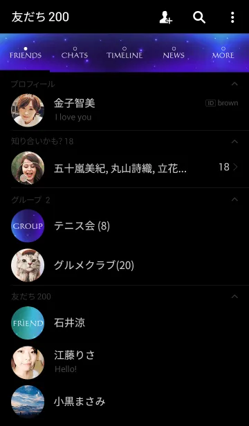 [LINE着せ替え] Starry Sky AURORA.の画像2