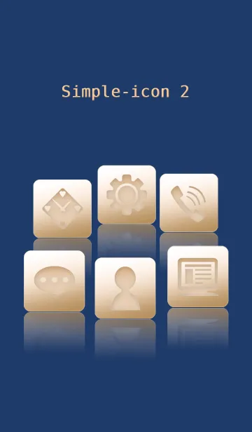 [LINE着せ替え] しんぷるーあいこん 2の画像1