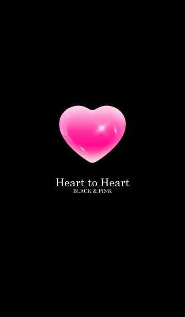 [LINE着せ替え] Heart to Heart BLACK ＆ PINK.の画像1
