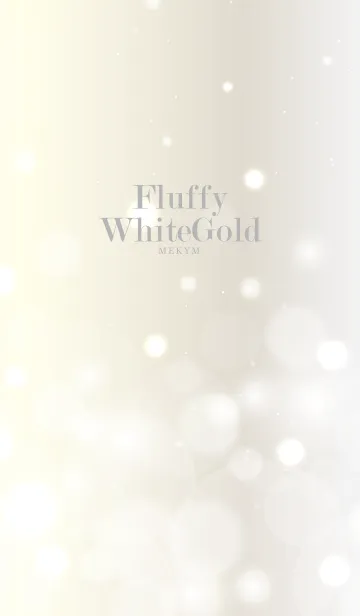 [LINE着せ替え] Fluffy WhiteGold.の画像1