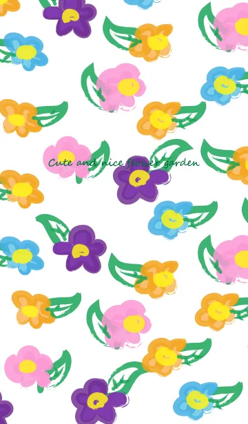 Cute and nice flower gardenの着せ替えメイン画像