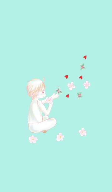 [LINE着せ替え] ペア 水彩ボーイの画像1