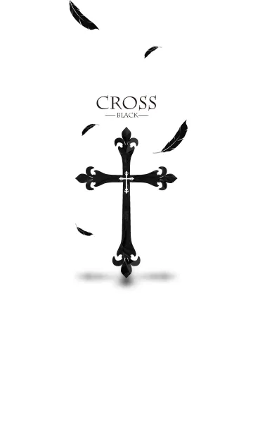 [LINE着せ替え] 十字架[ブラック]の画像1