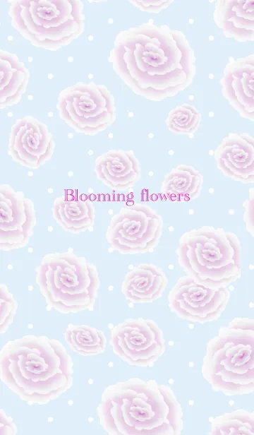 [LINE着せ替え] Blooming flowersの画像1