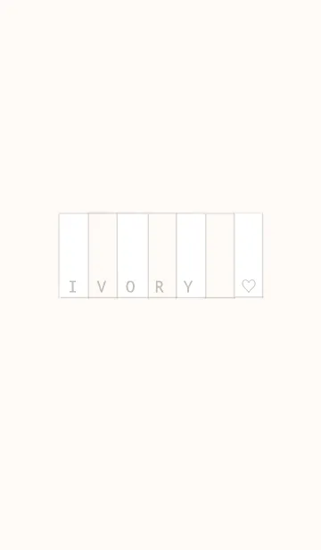 [LINE着せ替え] Ivory stripe シンプルの画像1
