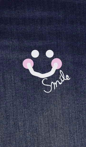 [LINE着せ替え] スマイル2-デニム-の画像1