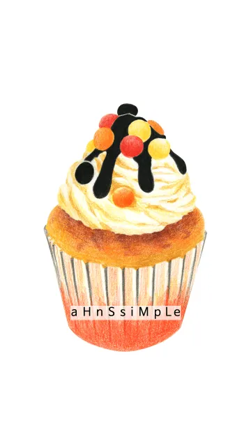 [LINE着せ替え] ahns simple_048_cupcake3の画像1