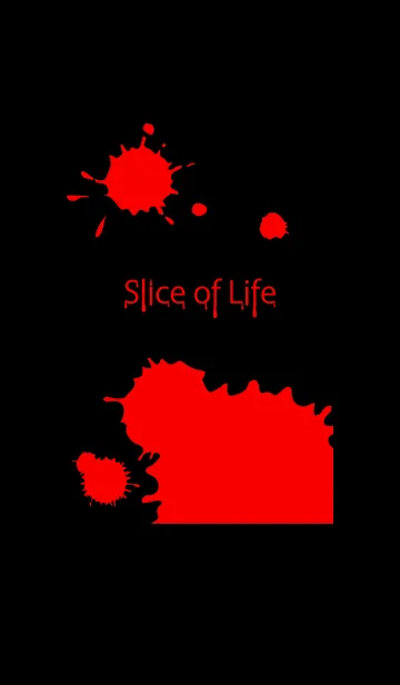 [LINE着せ替え] Slice of Life black Themeの画像1