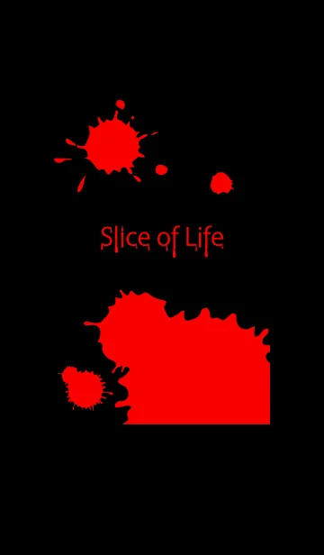 Slice of Life black Themeの着せ替えメイン画像