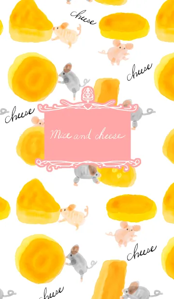 [LINE着せ替え] Mice and cheeseの画像1